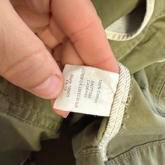 J.Crew Olive Green Utility Military Jacket Women’s 100% Cotton Field Coat Small - Picture 10 of 12